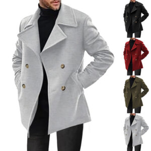 mid length casual mens jacket
