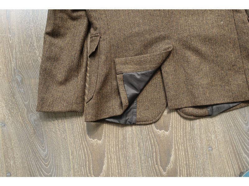 american style vintage herringbone tweed heavyweight wool work jacket american style vintage herringbone tweed heavyweight wool work jacket