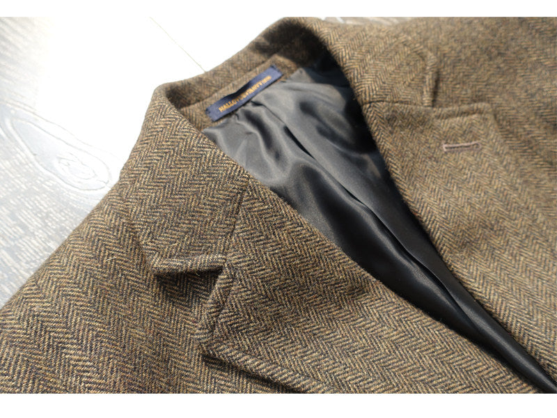 american style vintage herringbone tweed heavyweight wool work jacket american style vintage herringbone tweed heavyweight wool work jacket