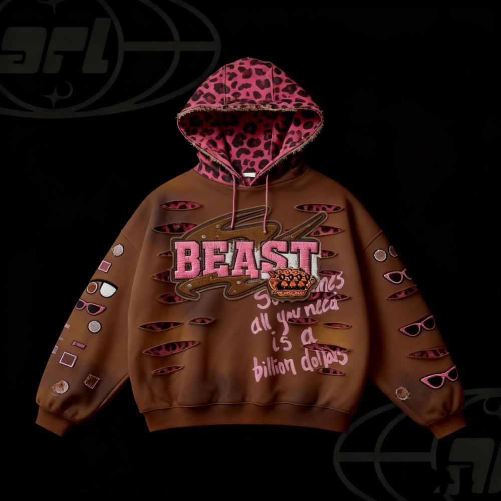 retro printed long sleeve pullover hoodie retro printed long sleeve pullover hoodie